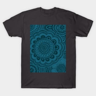 Blue Grey Anemone Flowers T-Shirt